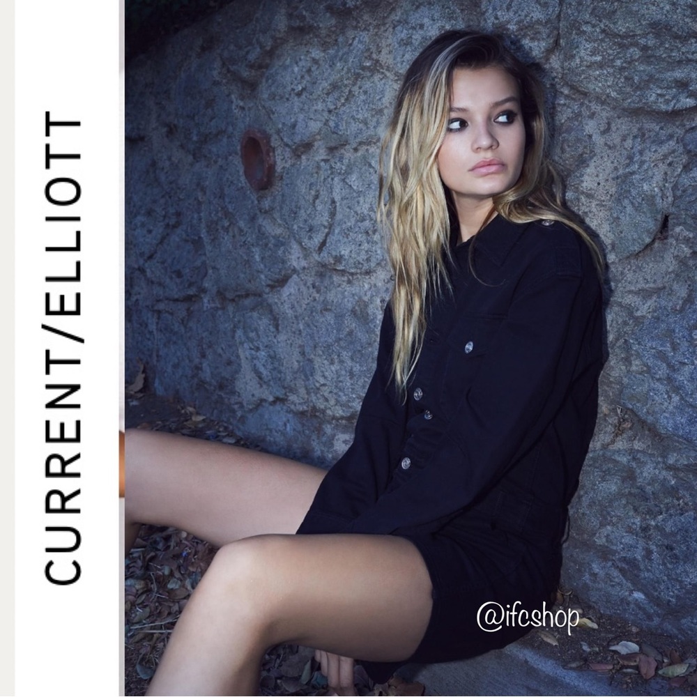 Current/Elliott The Crew Shortall in Jet Black